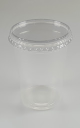 Kunststoffdose mit Deckel, 1 Liter