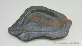 Felsschale flach LAVA ROCK 100 ml, BTH 19x16x2 cm