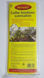 Gelbe Insekten-Leimfolie 25x10 cm 10er Pack